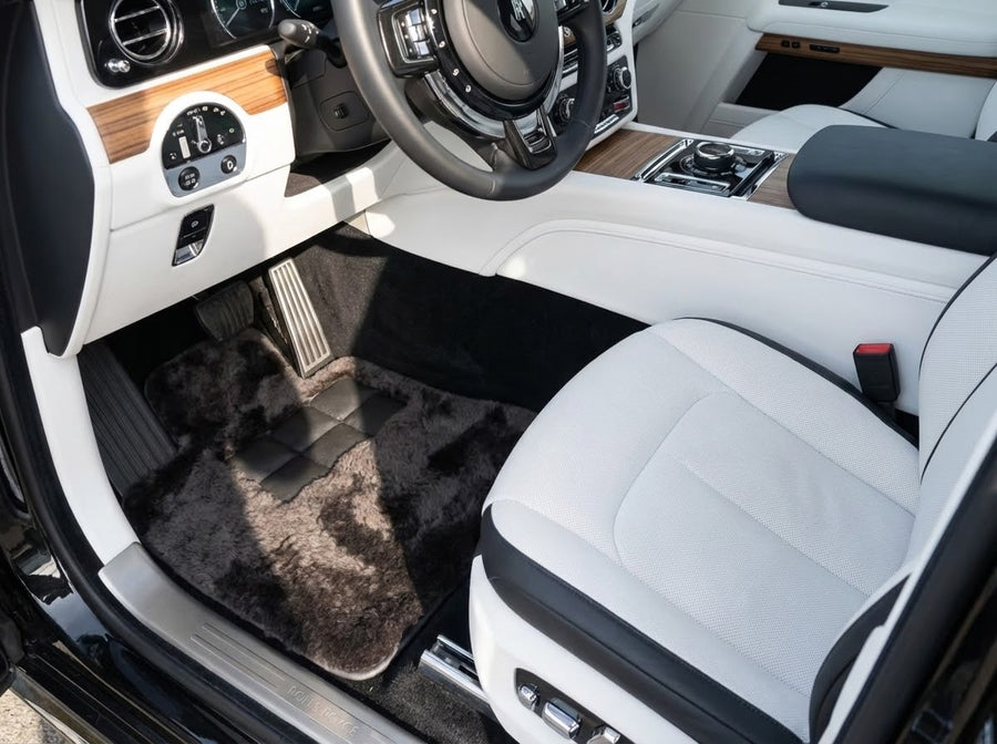 Genuine Sheepskin Floor Mats Rolls Royce Spectre (2023-2024) Er56 Design Brand