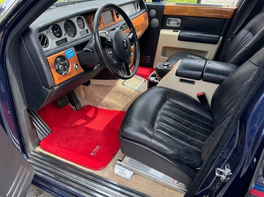 Floor Mats For Rolls Royce Phantom 2003–2016 Red Er56 Design