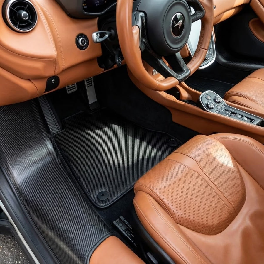Floor Mats For McLaren 570S (2015-2021) Black Tailored Carpets Set AutoWin