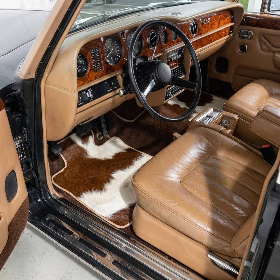 Autofußmatten Für Rolls Royce Wraith 2013-2023 Kuhleder
