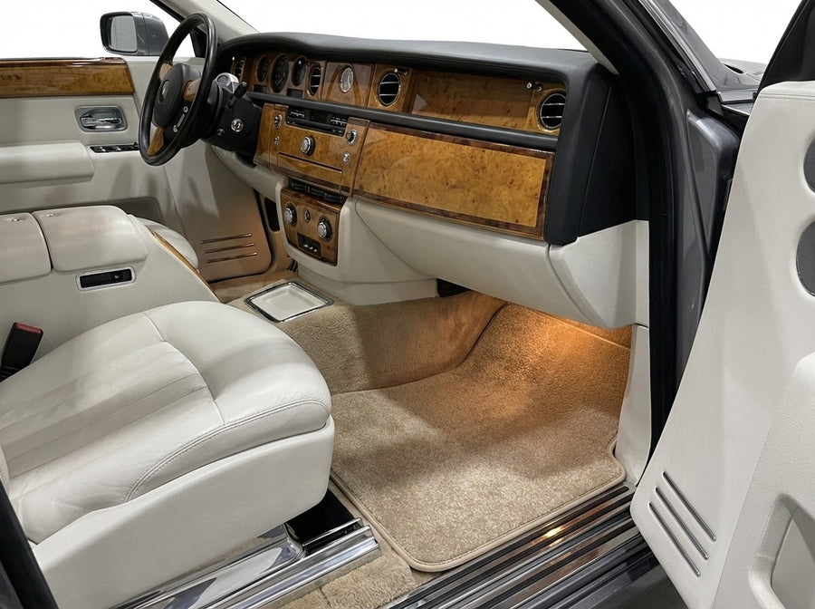 Floor Mats For Rolls Royce Phantom Drophead Coupe 2007–2016 Beige Luxury Quality