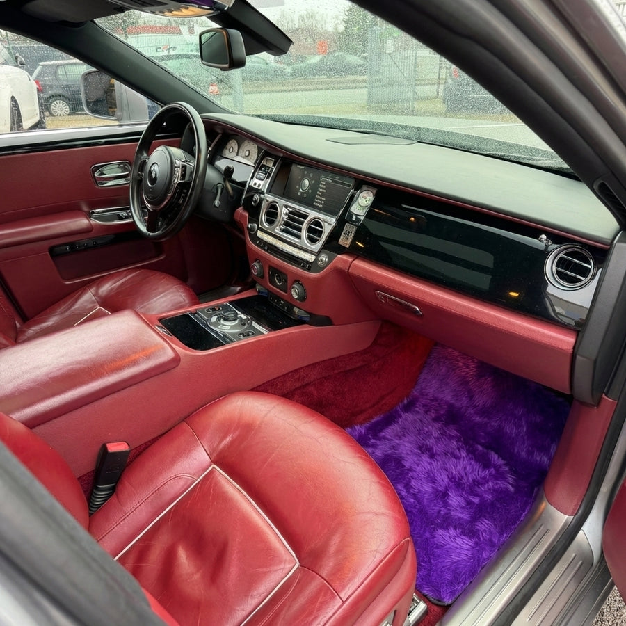Violette Schaffell-Fußmatten für Rolls-Royce Ghost Series II (2021-2024)