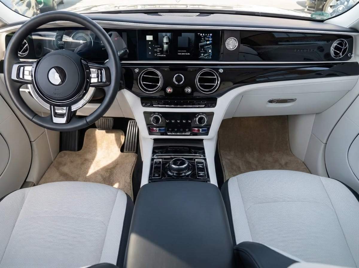 Fußmatten für Rolls Royce Spectre (2023–2024), Beige, Luxusqualität