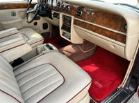 Fußmatten für Rolls Royce Shadow 1965-1977 Rot ER56 Design