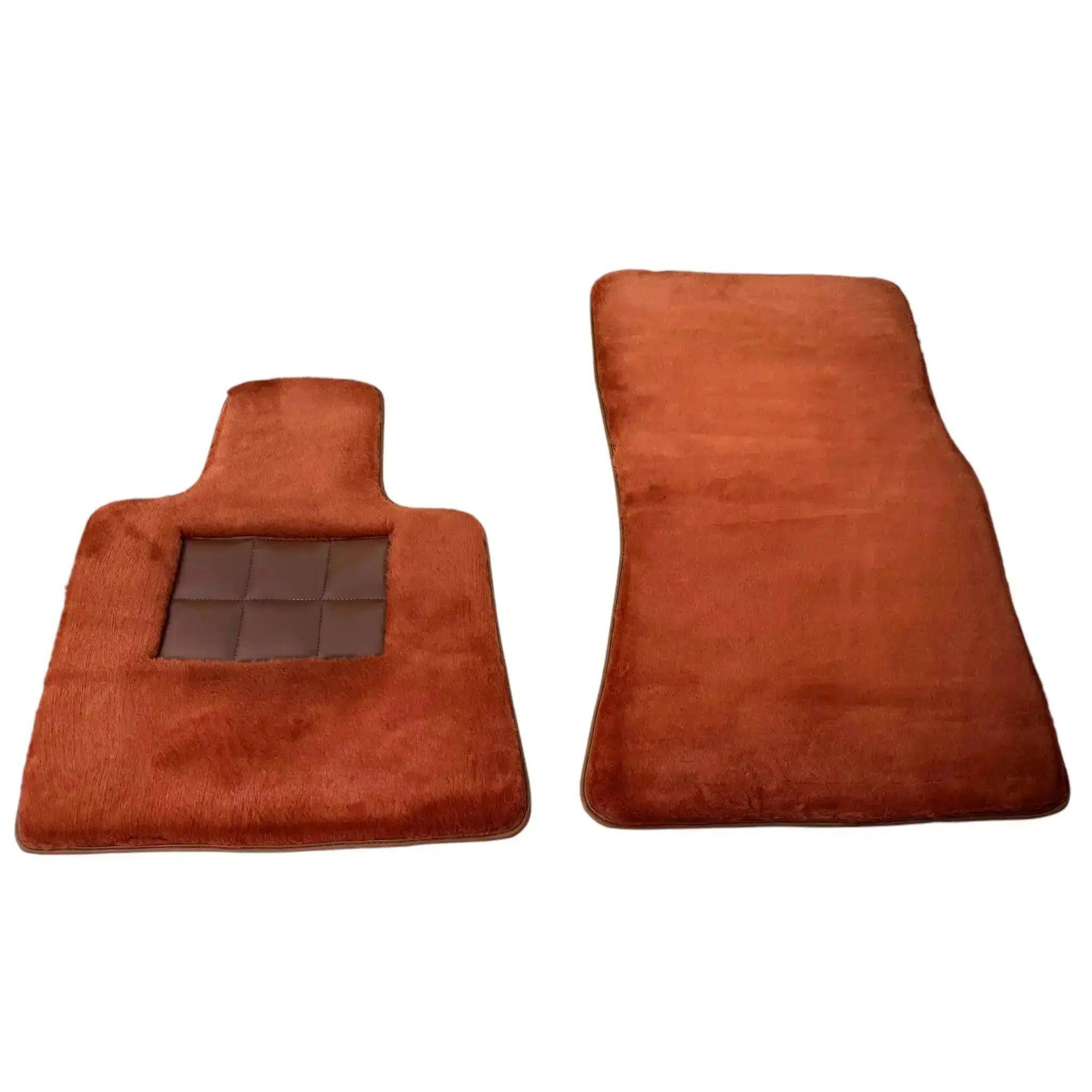 Ginger Color Sheepskin Floor Mats for Rolls-Royce Ghost Series II (2021-2024) - AutoWin