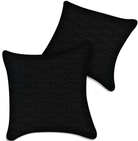 Customizable Black Leather Pillows Set of 2 for All Vehicles