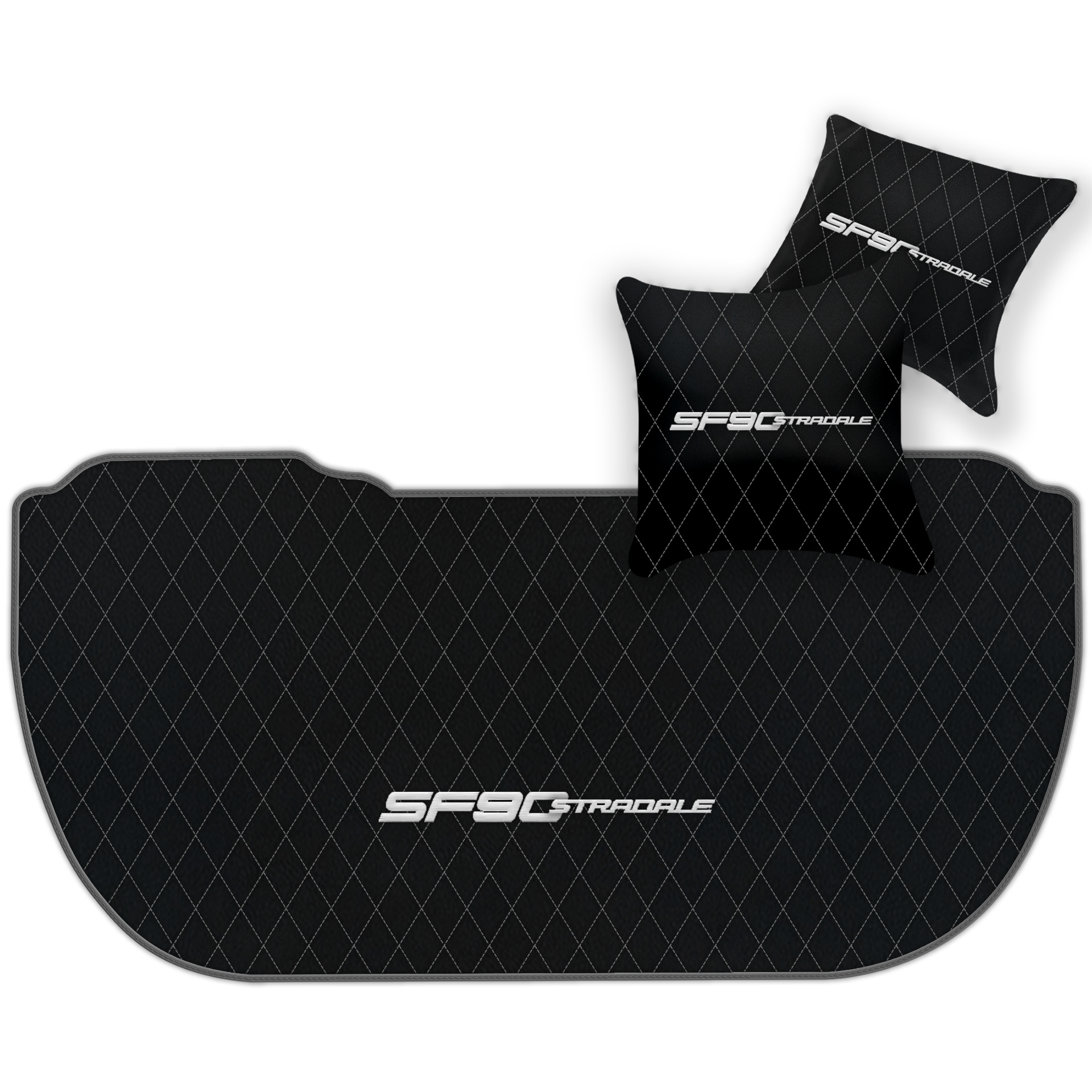 Premium Black Leather Floor Mats for Ferrari 360 (1999-2005)