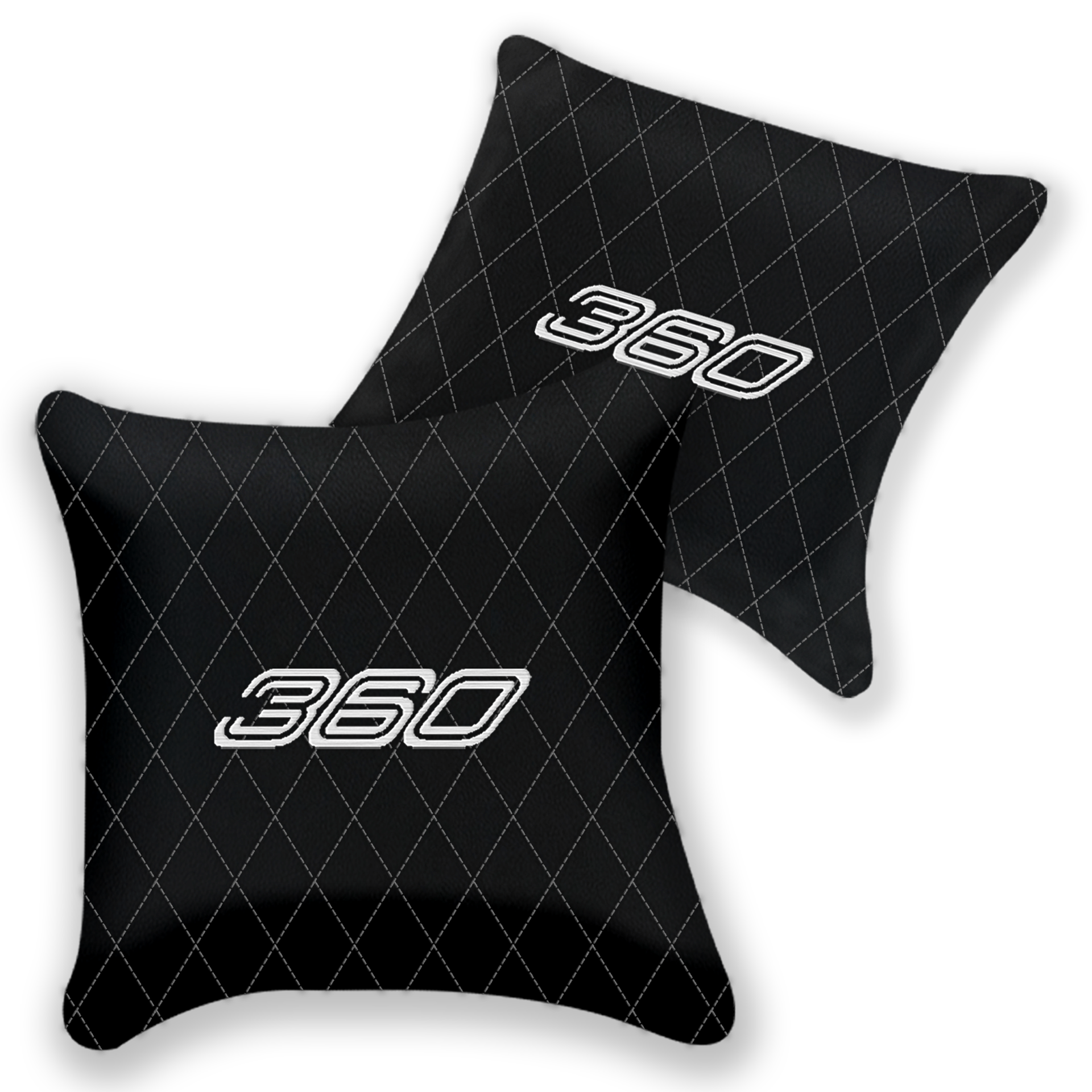 Customizable Black Leather Pillows for Ferrari F430 (2004-2009)