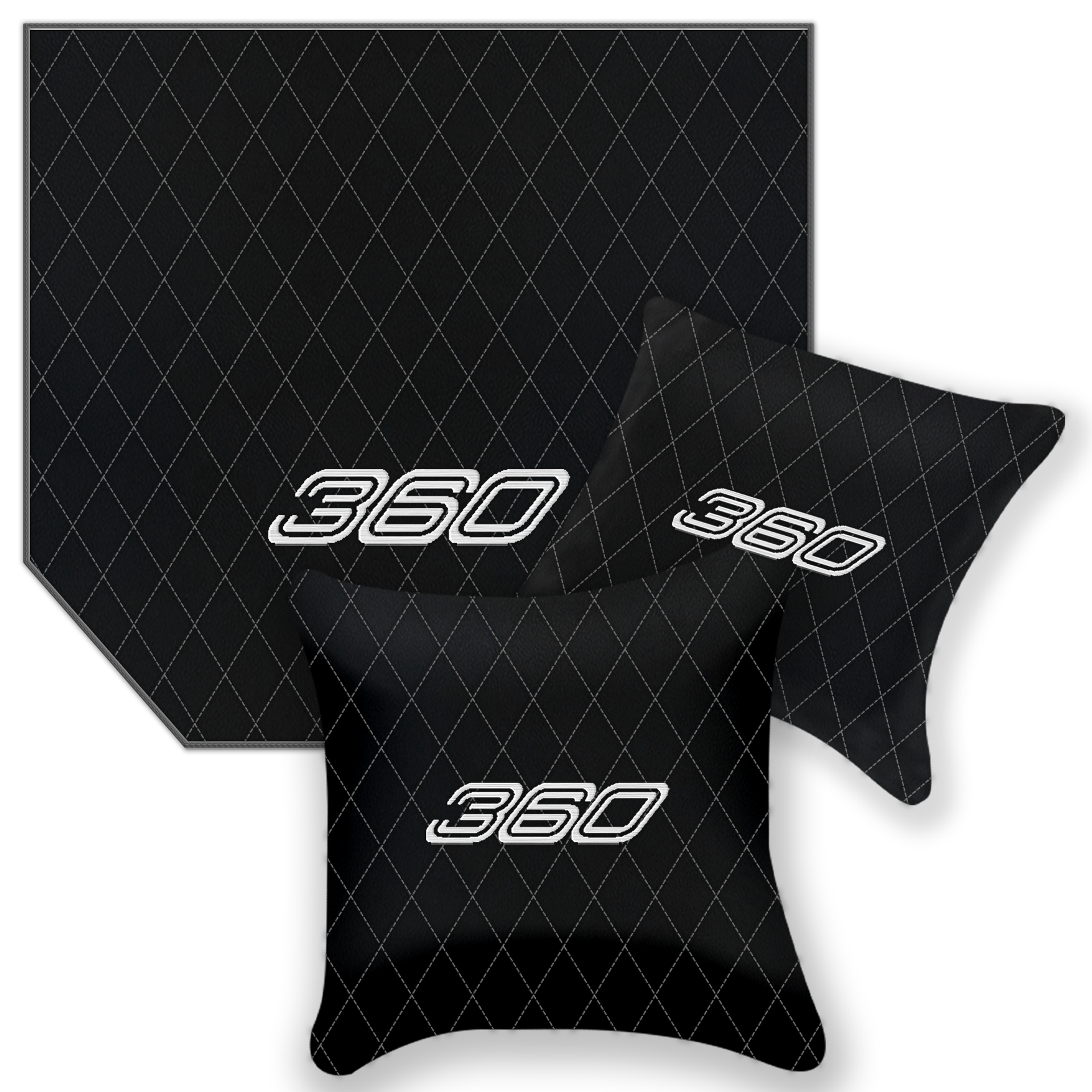 Premium Black Leather Floor Mats for Ferrari F430 (2004-2009)