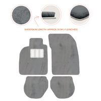 Sheepskin Floor Mats for Porsche 911-993 (1993-1998) - Sheepskin Length, Various Color Options