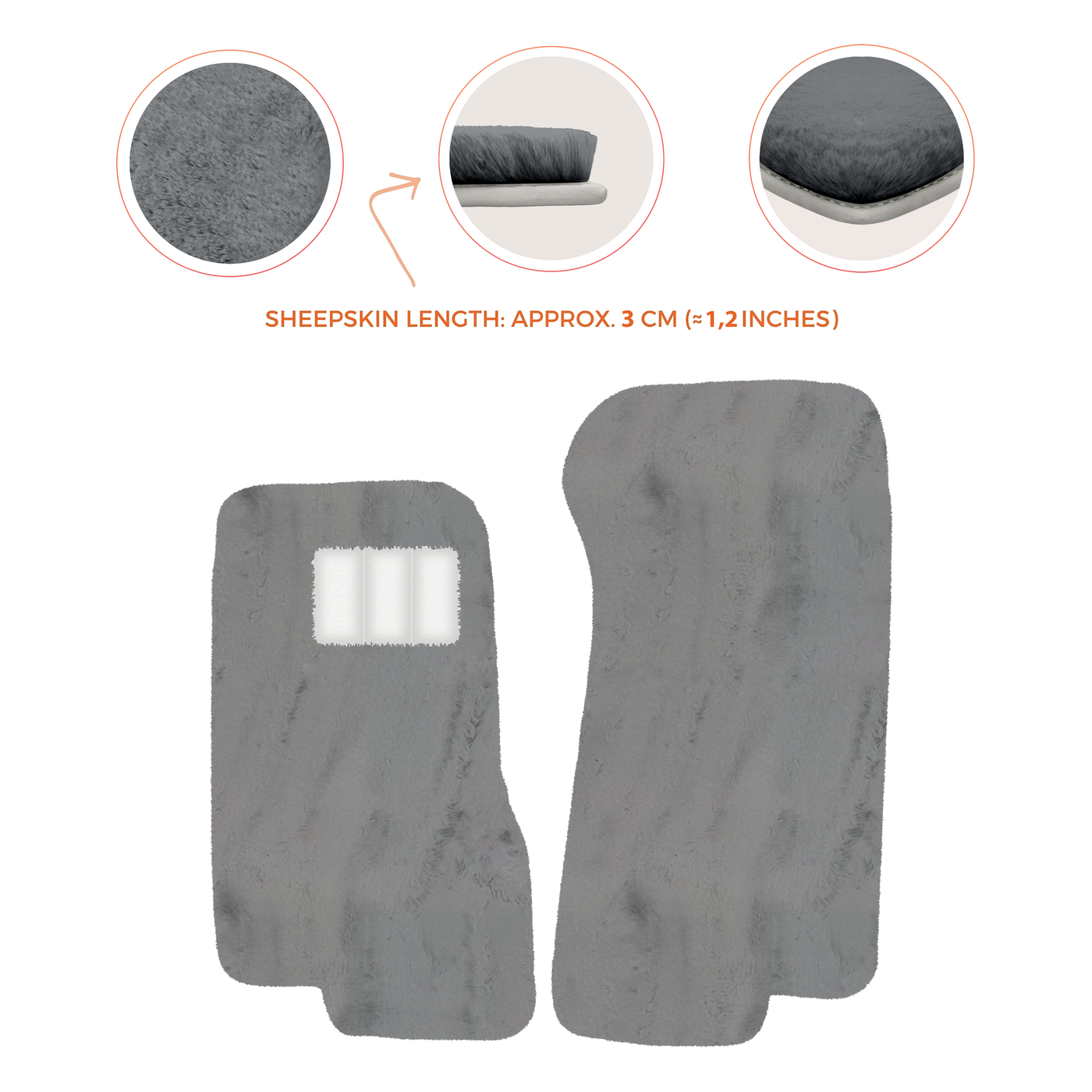 Luxury Sheepskin Floor Mats for Aston Martin V8 Coupe Special Volante (96-03)