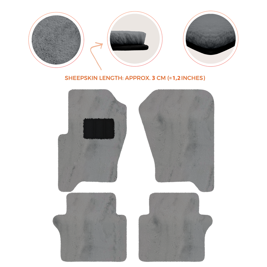 Luxury Sheepskin Floor Mats for Your Range Rover Sport 2005-2010