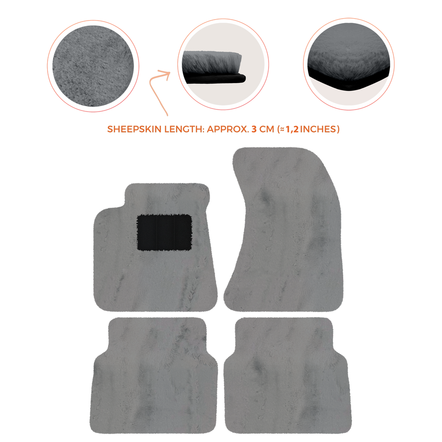 Luxury Sheepskin Floor Mats for Rolls-Royce Wraith (2013-2023)