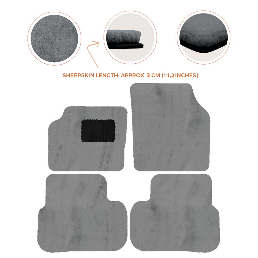 Luxury Sheepskin Floor Mats for Aston Martin V8 Coupe (1996-2000)