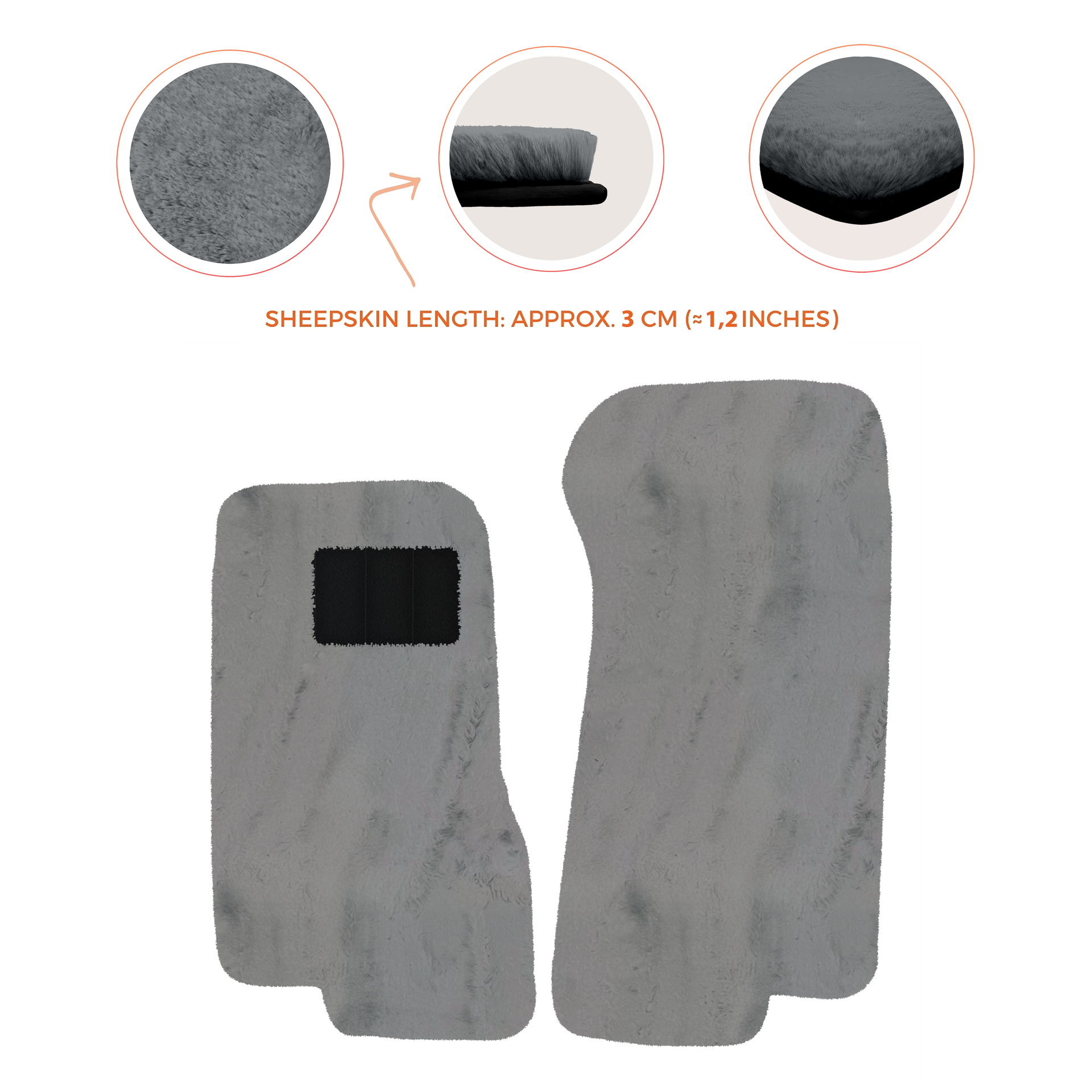 Luxury Sheepskin Floor Mats for Aston Martin V8 Coupe Special Volante (96-03)