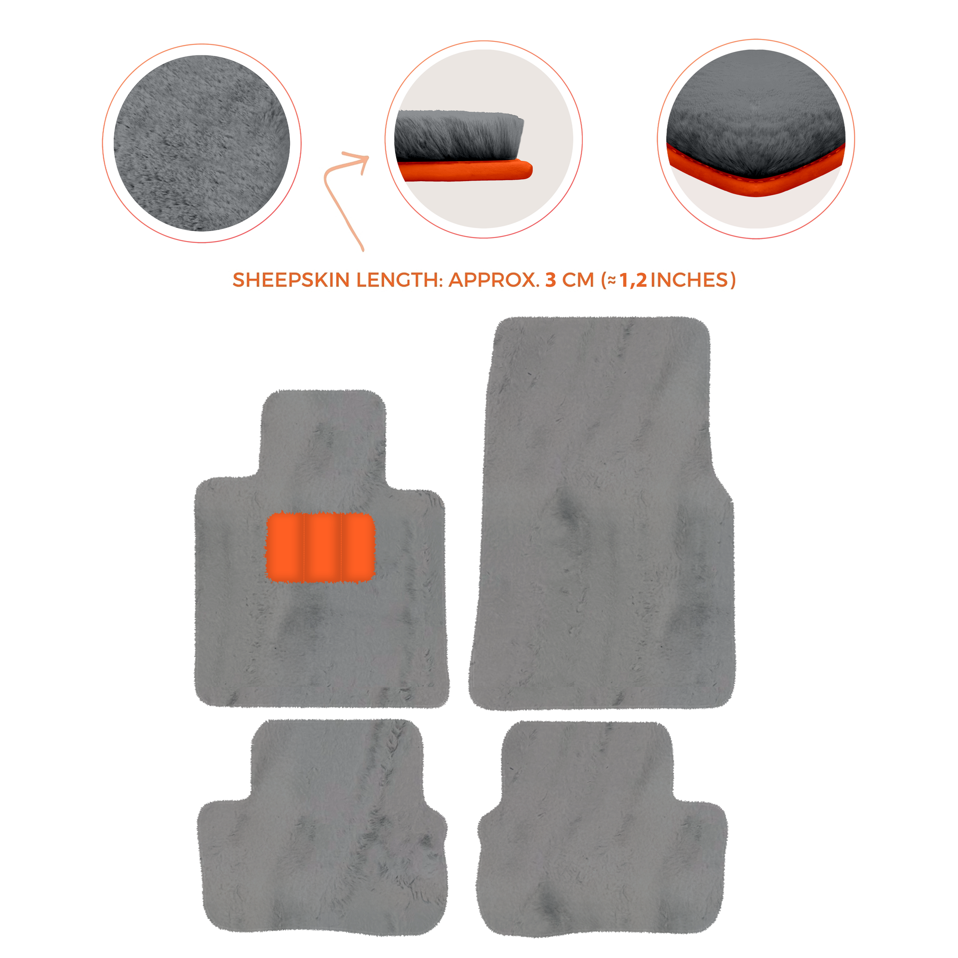 Premium Sheepskin Floor Mats for Rolls-Royce Cullinan (2018-2025)