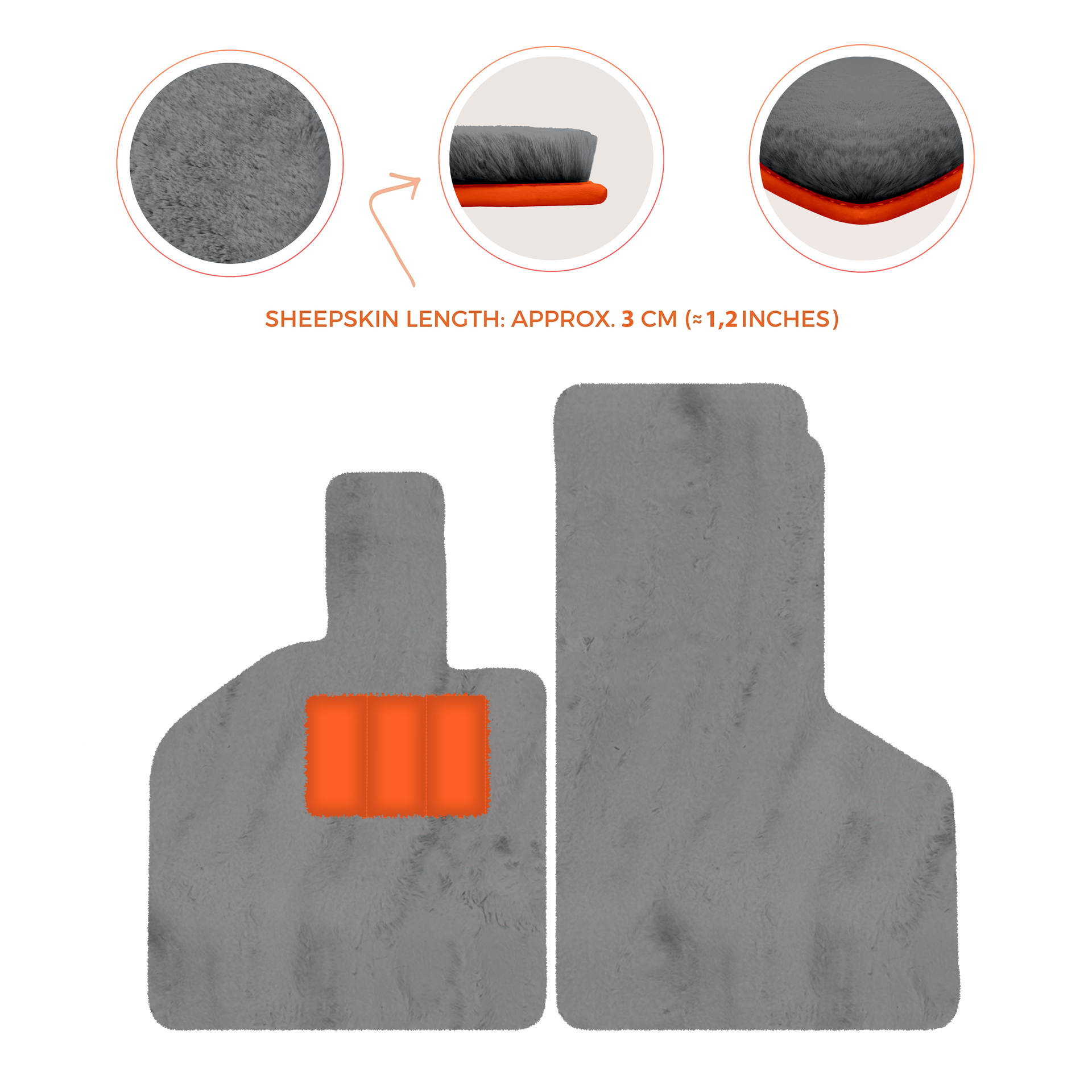 Luxury Sheepskin Floor Mats for Lamborghini Gallardo (2004-2014)