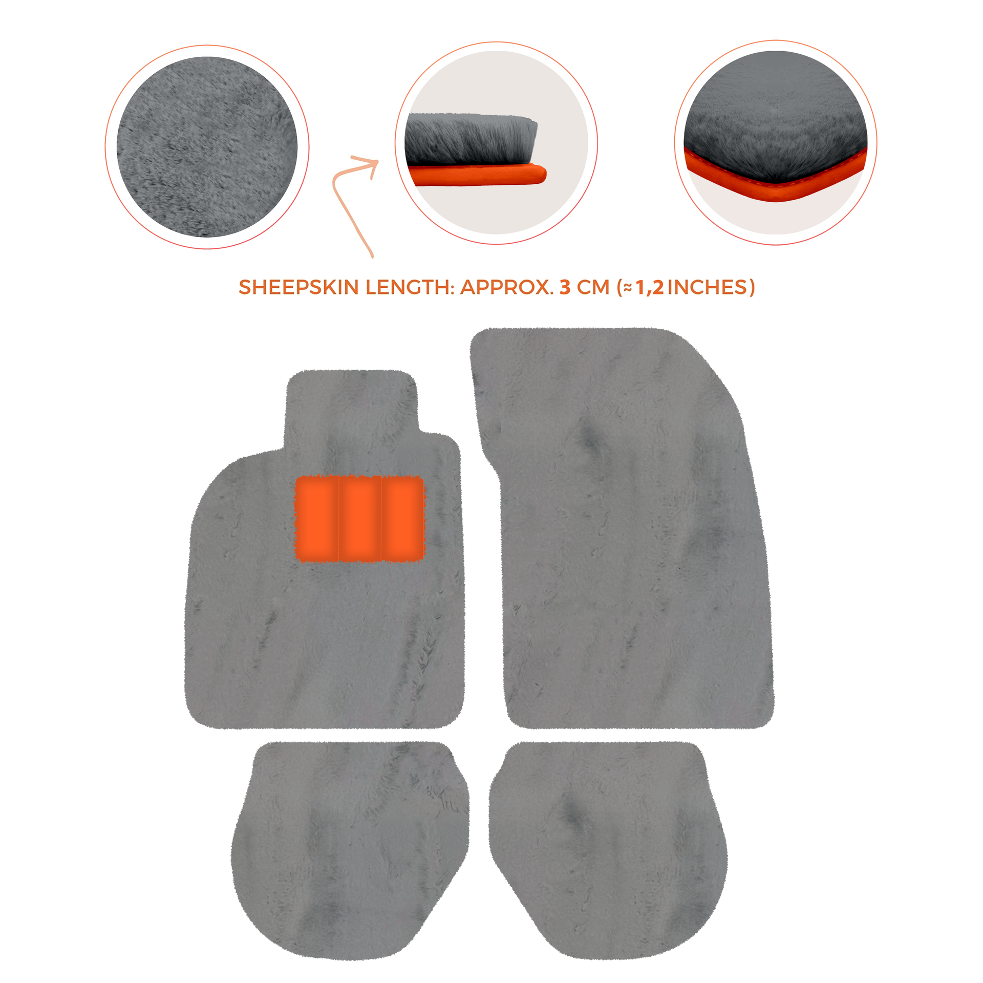 Customizable Leather Floor Mats with Divario Pattern for Porsche 911 - 993 (1994-1998) - AutoWin