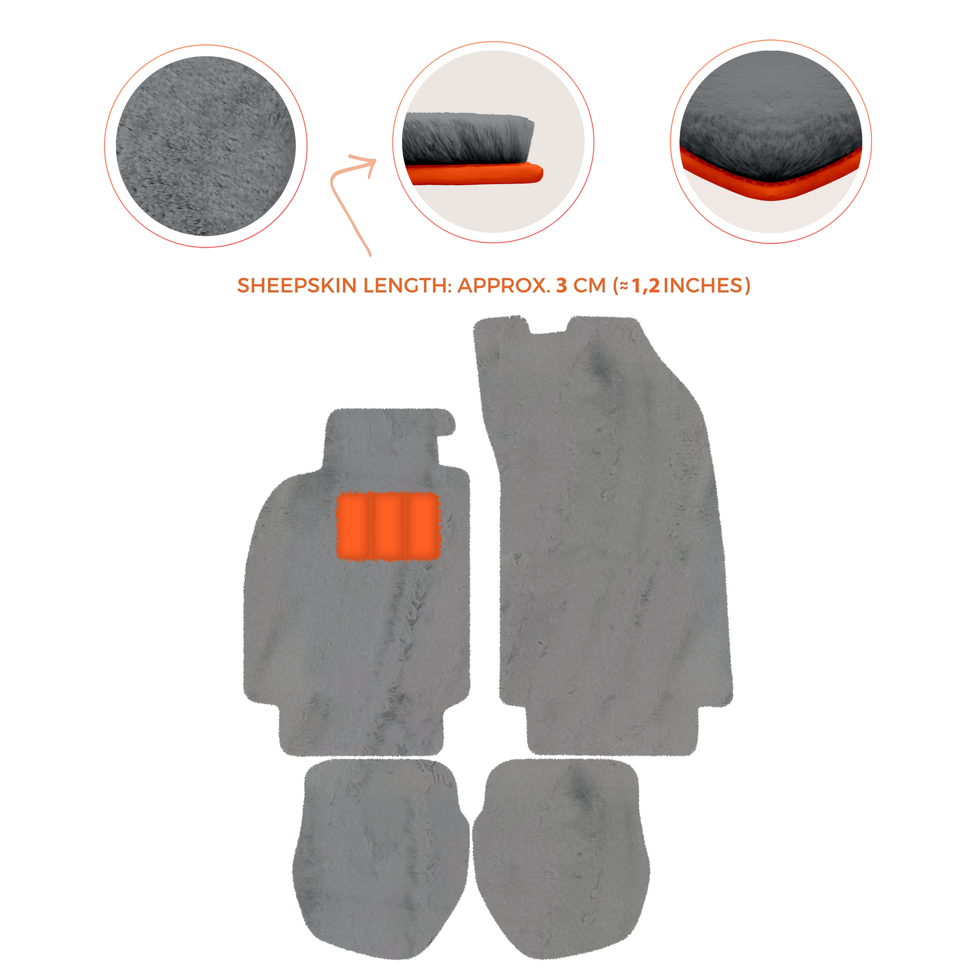 Light Blue Floor Mats for Porsche 964 (1989-1994) with Leather - AutoWin