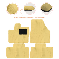 Premium Sheepskin Floor Mats for 2003-2007 Land Rover Freelander