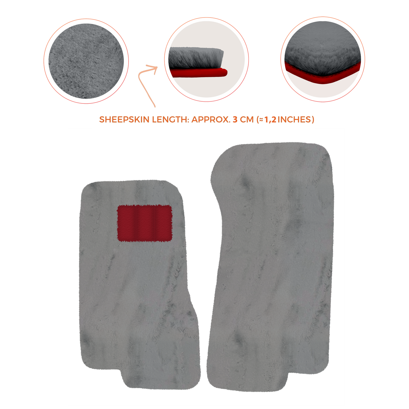 Luxury Sheepskin Floor Mats for Aston Martin V8 Coupe Special Volante (96-03)