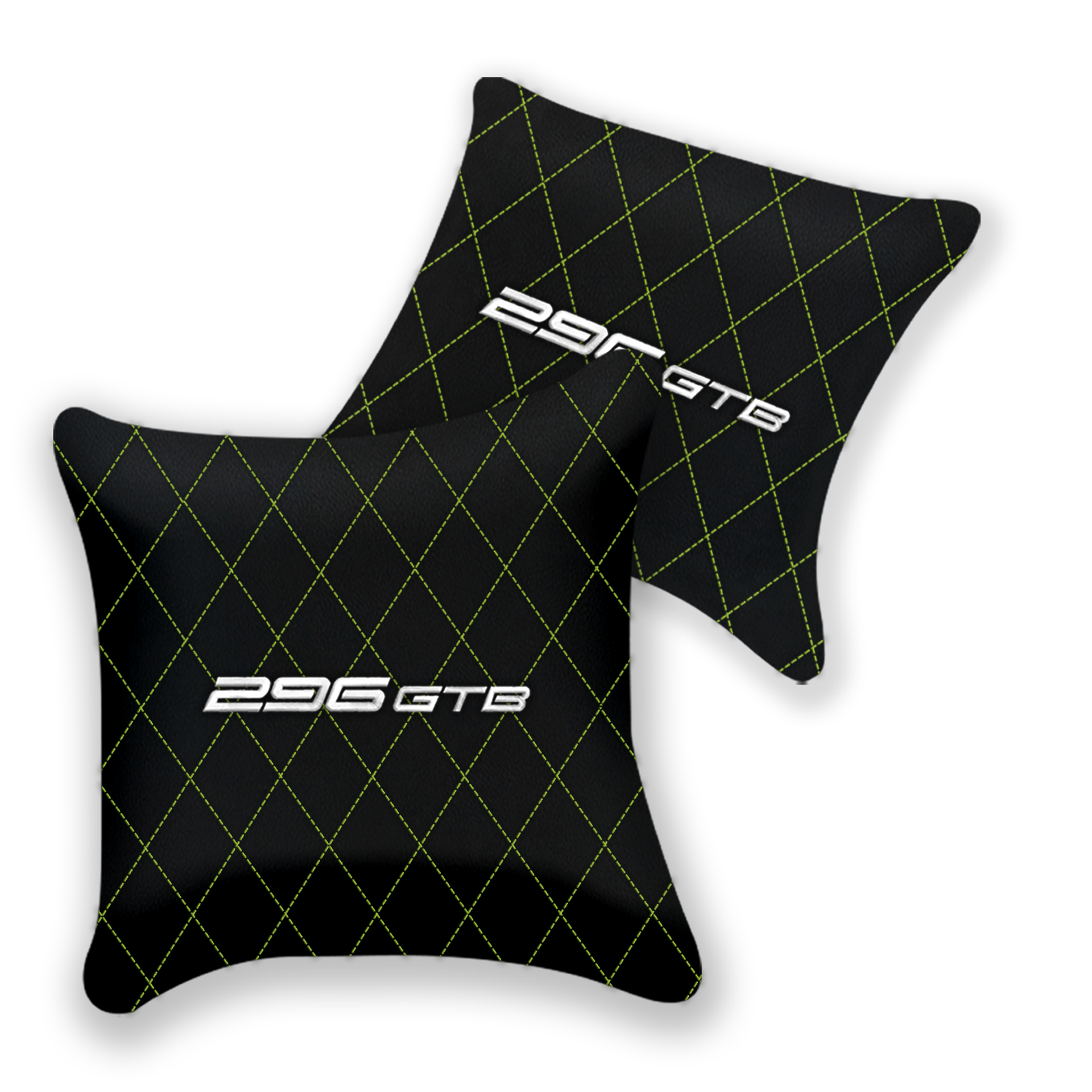 Custom Black Leather Pillows for Ferrari GTC4 Lusso - Set of 2