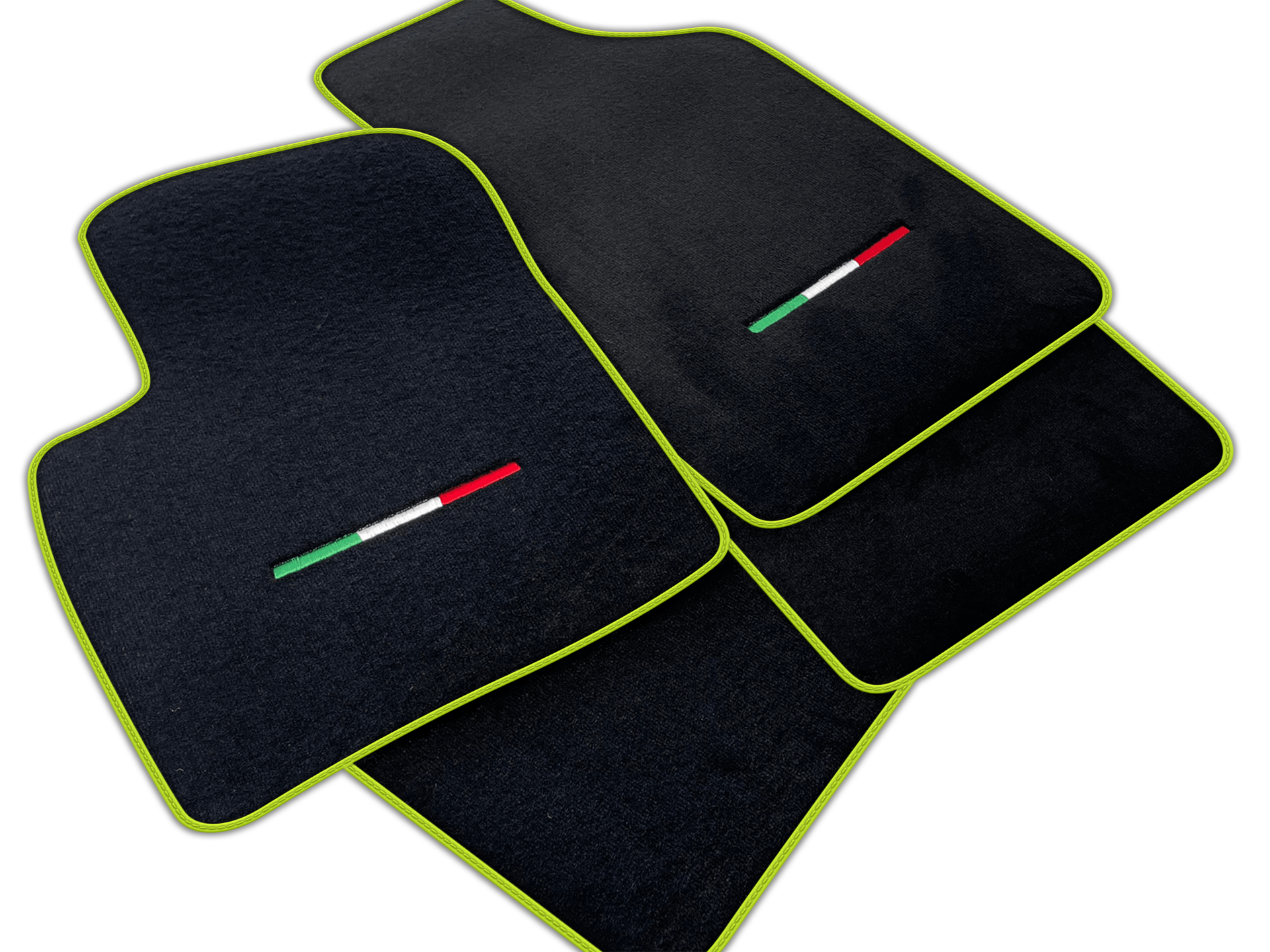 Italian Edition Black Floor Mats for Fiat 500L (2017-2024) Facelift