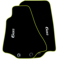 Black Floor Mats for Aston Martin DB9 Volante (2004-2016) Convertible Various Trim Colors