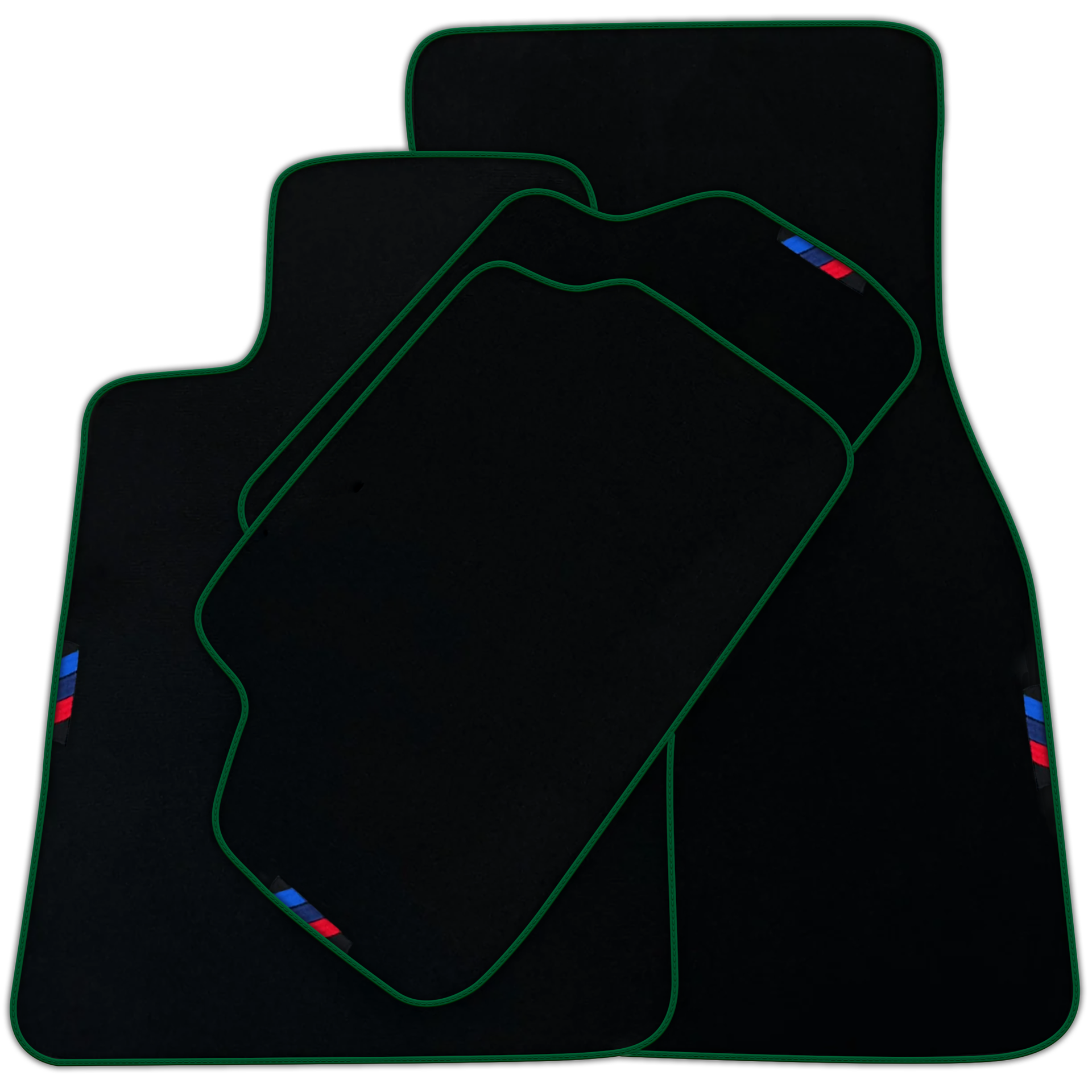 Black Floor Mats For BMW 3 Series E93 | Sky Blue Trim Brand | Various Trim Colors