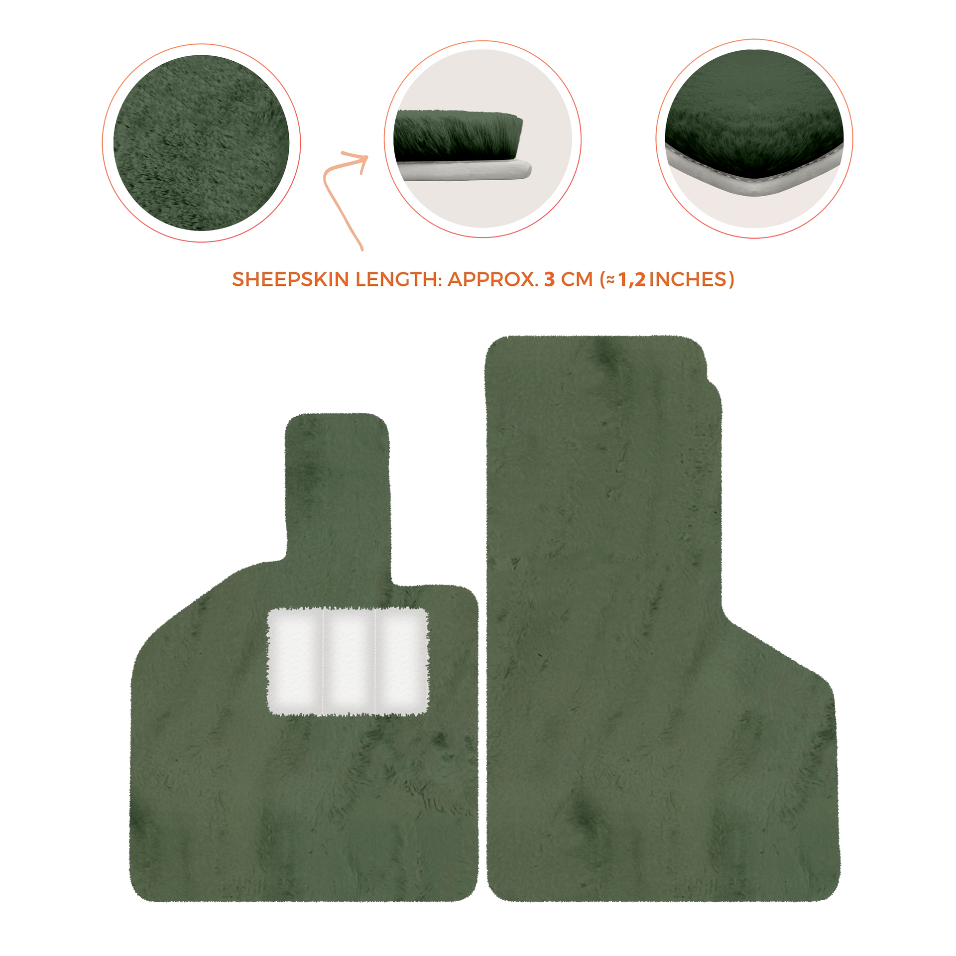 Luxury Sheepskin Floor Mats for Lamborghini Gallardo (2004-2014)