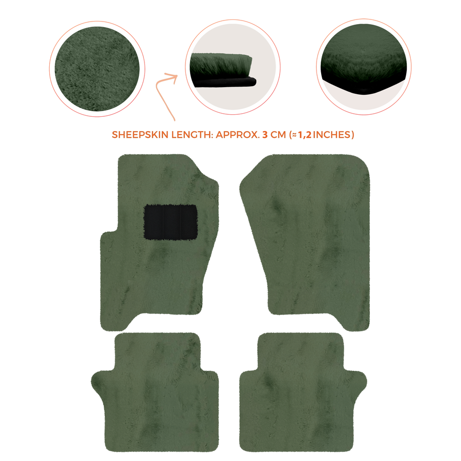 Luxury Sheepskin Floor Mats for Your Range Rover Sport 2005-2010