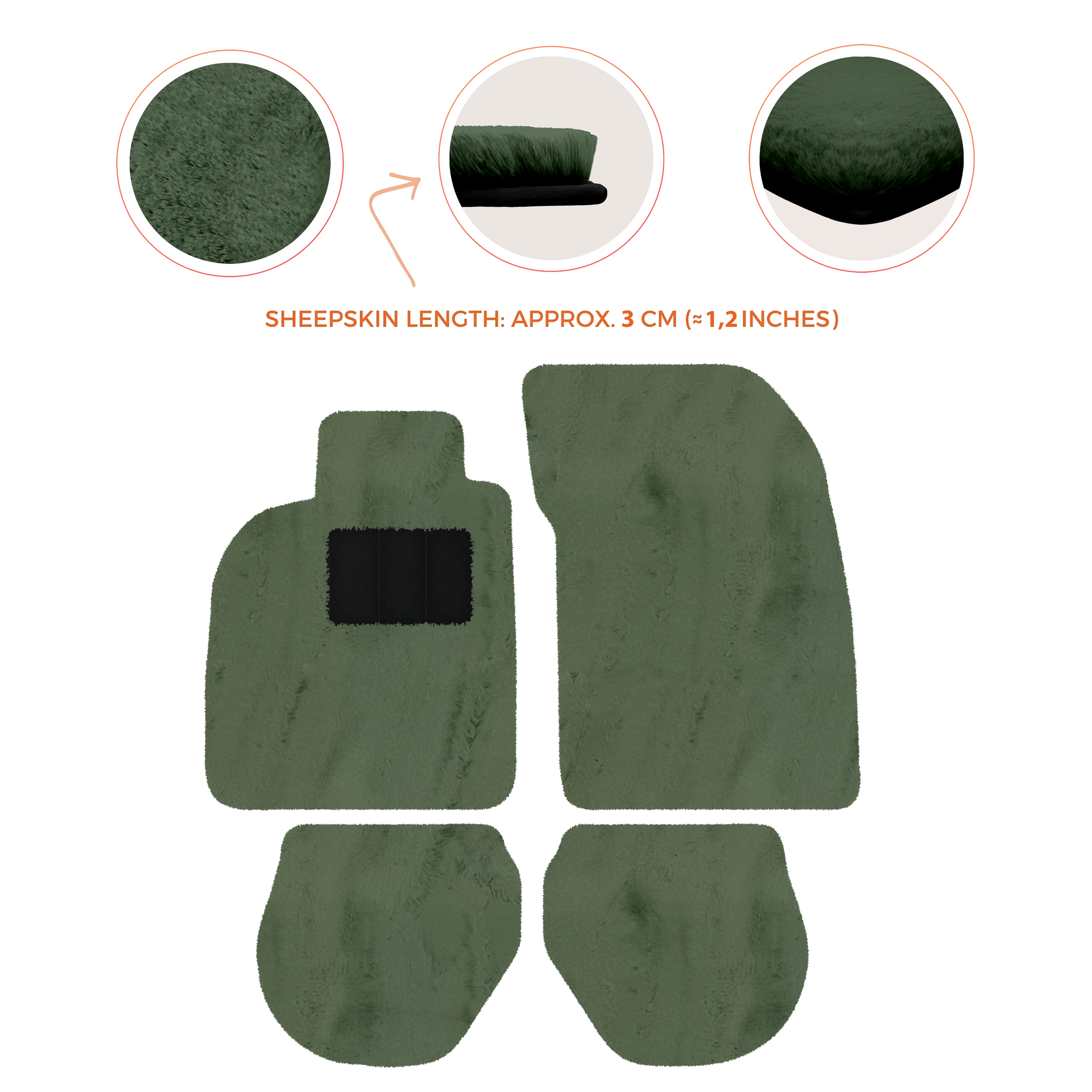 Customizable Leather Floor Mats with Divario Pattern for Porsche 911 - 993 (1994-1998) - AutoWin