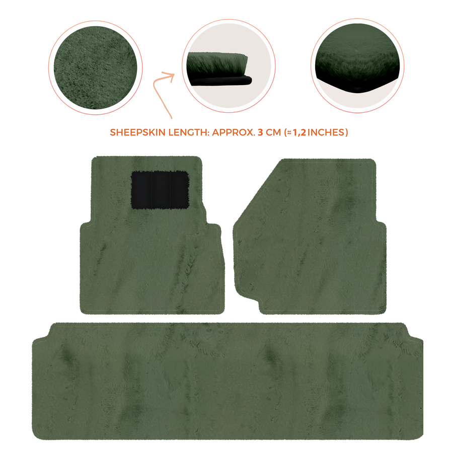 Luxurious Premium Sheepskin Floor Mats for Range Rover (2012-2022)