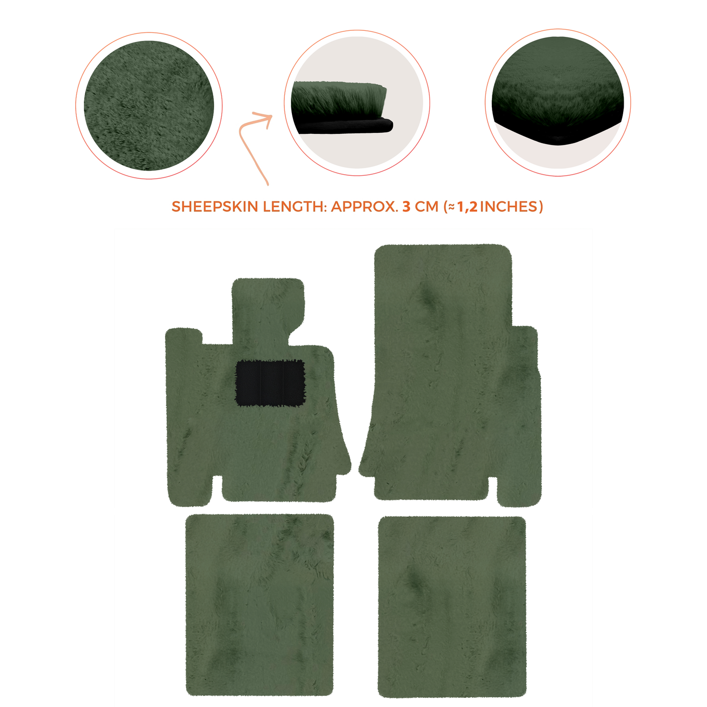 Premium Sheepskin Floor Mats for Bentley Mulsanne (2010-2020)