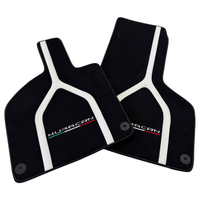  Lamborghini Huracan Floor Mats with Italian Flag and Logo in Orange Embroidery