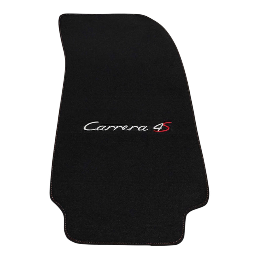 Schwarze Autofußmatten aus Velours für Porsche Carrera 4S (1995-2026)