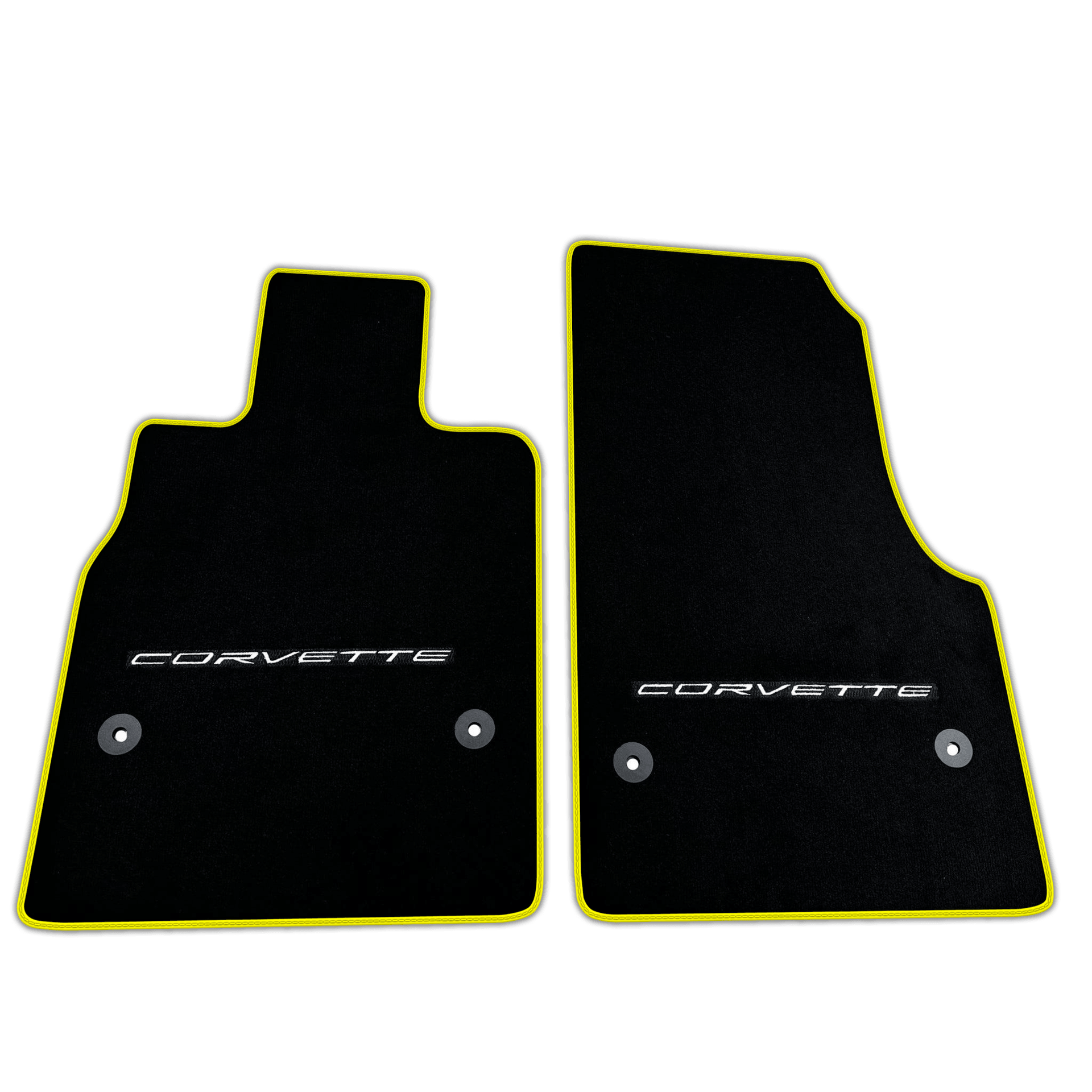 Black Floor Mats for Chevrolet Corvette C8 (2020-2024) | Various Trim Colors