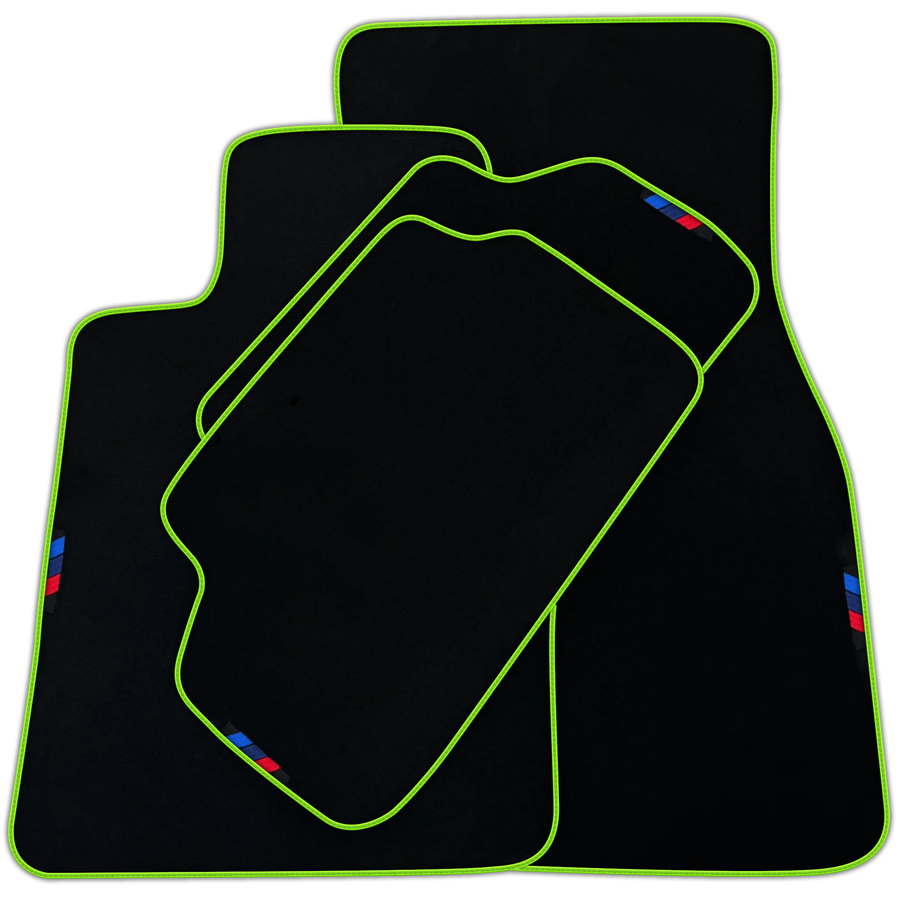 Black Mats For BMW G61 (2023-2026) Touring | Green Trim | Various Trim Colors