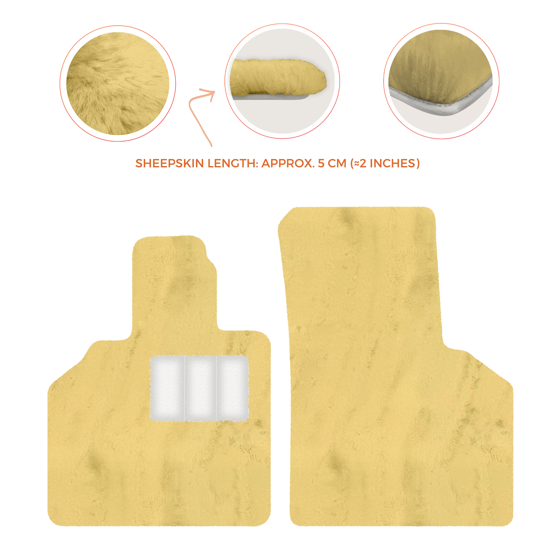 Premium Sheepskin Floor Mats for Lamborghini Aventador (2012-2022)