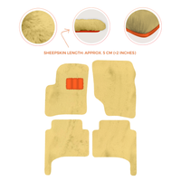 Premium Quality Sheepskin Floor Mats for Porsche 550 (1953-1956)