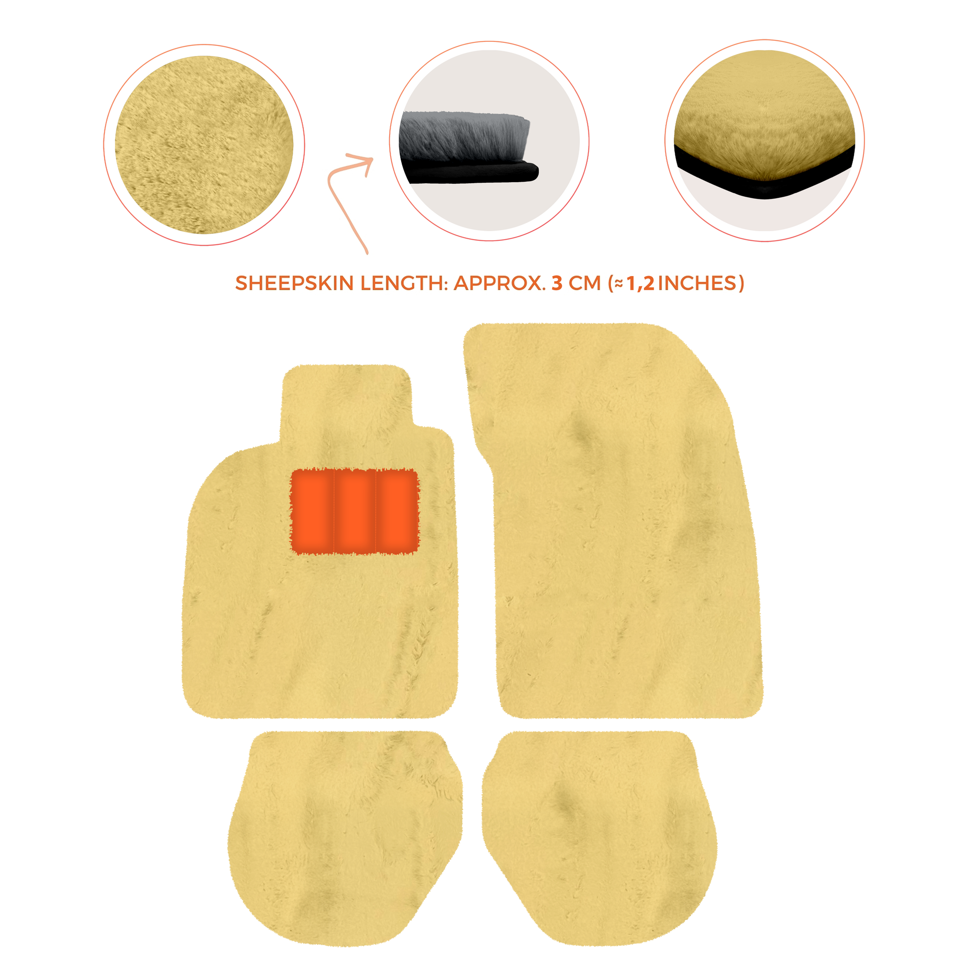 Customizable Leather Floor Mats with Divario Pattern for Porsche 911 - 993 (1994-1998) - AutoWin