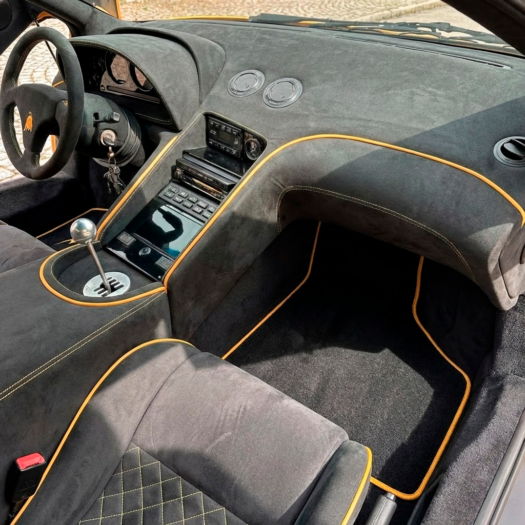 Interior look of floor mats for Lamborghini Diablo 1990-2001 Sv Autowin Brand