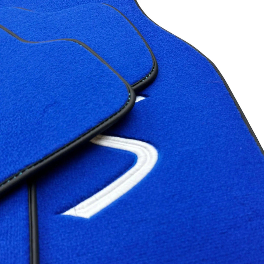Blue Floor Mats for Mini Cooper / One Electric (2020-2023) - AutoWin