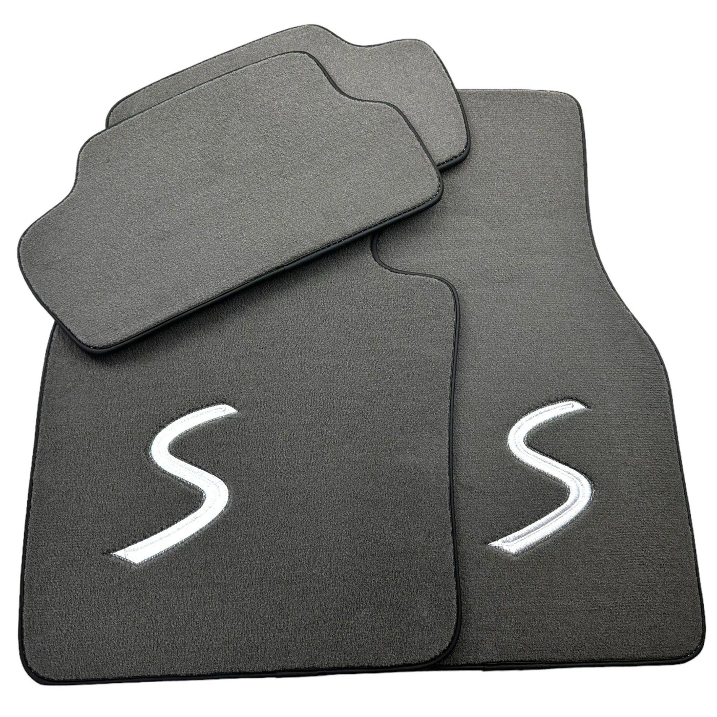 Grey Floor Mats for Mini Cooper / One F55 5-Doors (2015-2023) - AutoWin