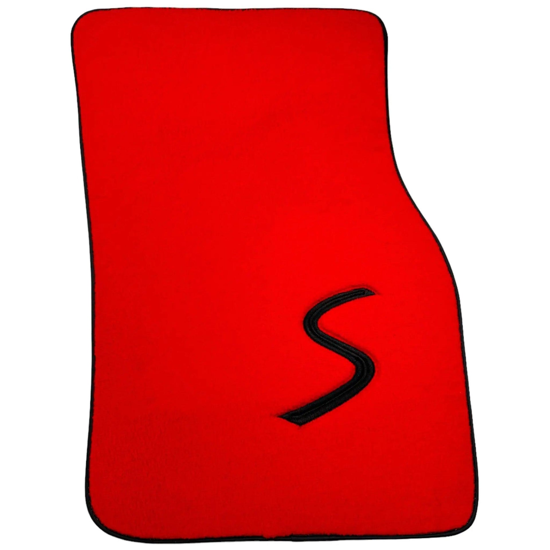 Red Floor Mats for Mini Cooper / One F56 3-Doors (2014-2023) - AutoWin