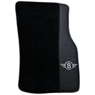 Black Floor Mats for Mini Cooper / One R50 (2001-2007) with Leather - AutoWin