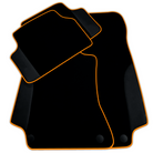 Customizable Black Floor Mats For Mercedes Benz E-Class W124 Sedan (1985-1995)