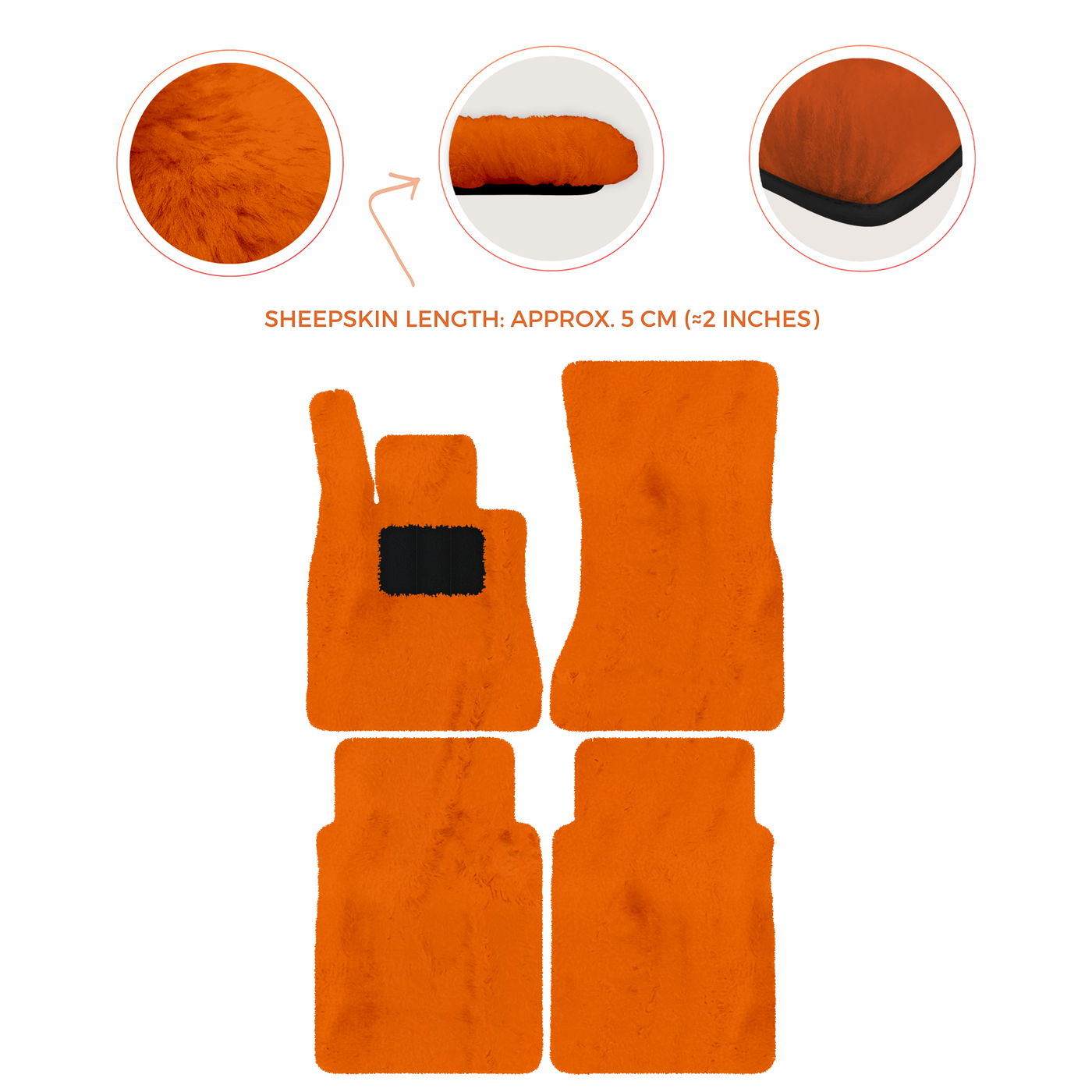 Luxury Sheepskin Floor Mats for Mercedes-Benz G-Class W463 (2018-2023)