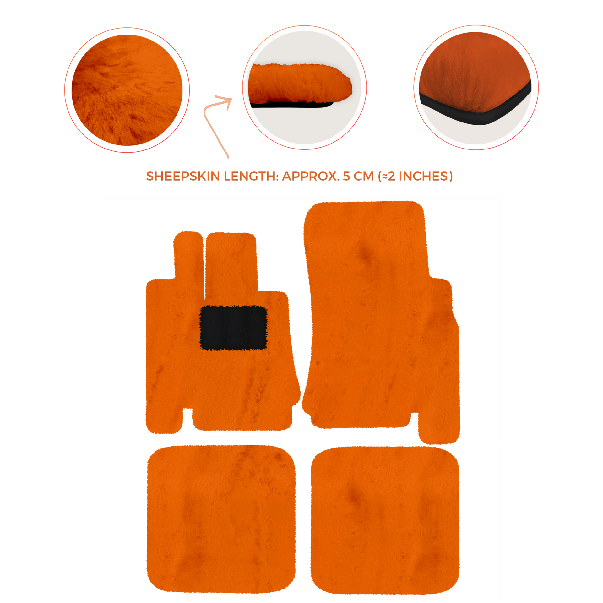Premium Luxurious Sheepskin Floor Mats for Bentley Arnage (1998-2009)