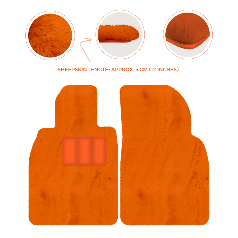 Deluxe Luxury Sheepskin Floor Mats for Porsche 911 SC (1978-1984)